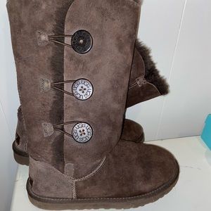 Tall brown UGG boots